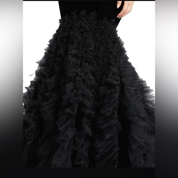 Mac Duggal 67420 NWT Ruffle Shirt Trumpet Silhouette Dress - Picture 6 of 11